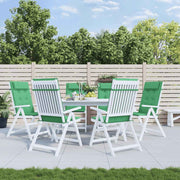 Vidaxl -Stuhlkissen 6 St. hoher Rücken Oxford Fabric Green - afbeelding 1
