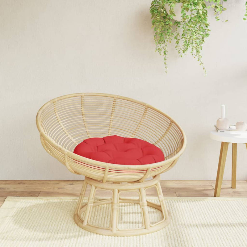 Vidaxl Sitzkissen rund Ø 60x11 cm Oxford Stoff rot