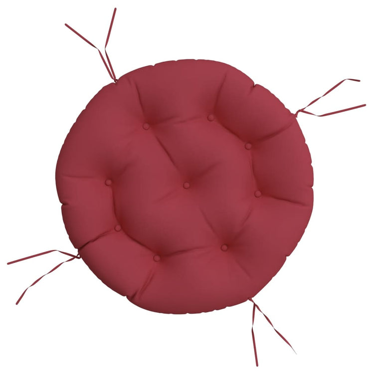 Vidaxl Sitzkissen um Ø 60x11 cm Oxford Stoff Wein rot