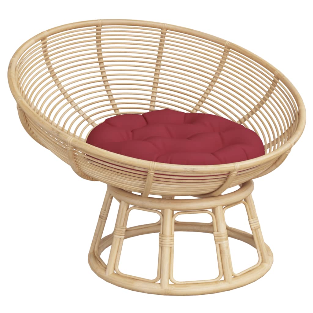 Vidaxl Sitzkissen um Ø 60x11 cm Oxford Stoff Wein rot