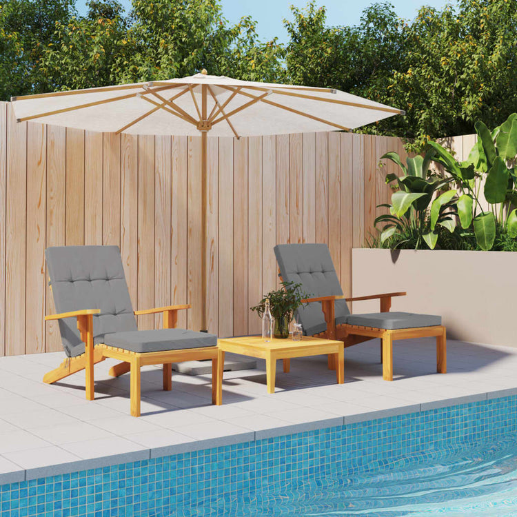 Vidaxl Terrassenstuhlkissen 2 St. Oxford Stoff grau