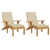 Vidaxl Patio Chair Kissen 2 St. Oxford Stoff Beige