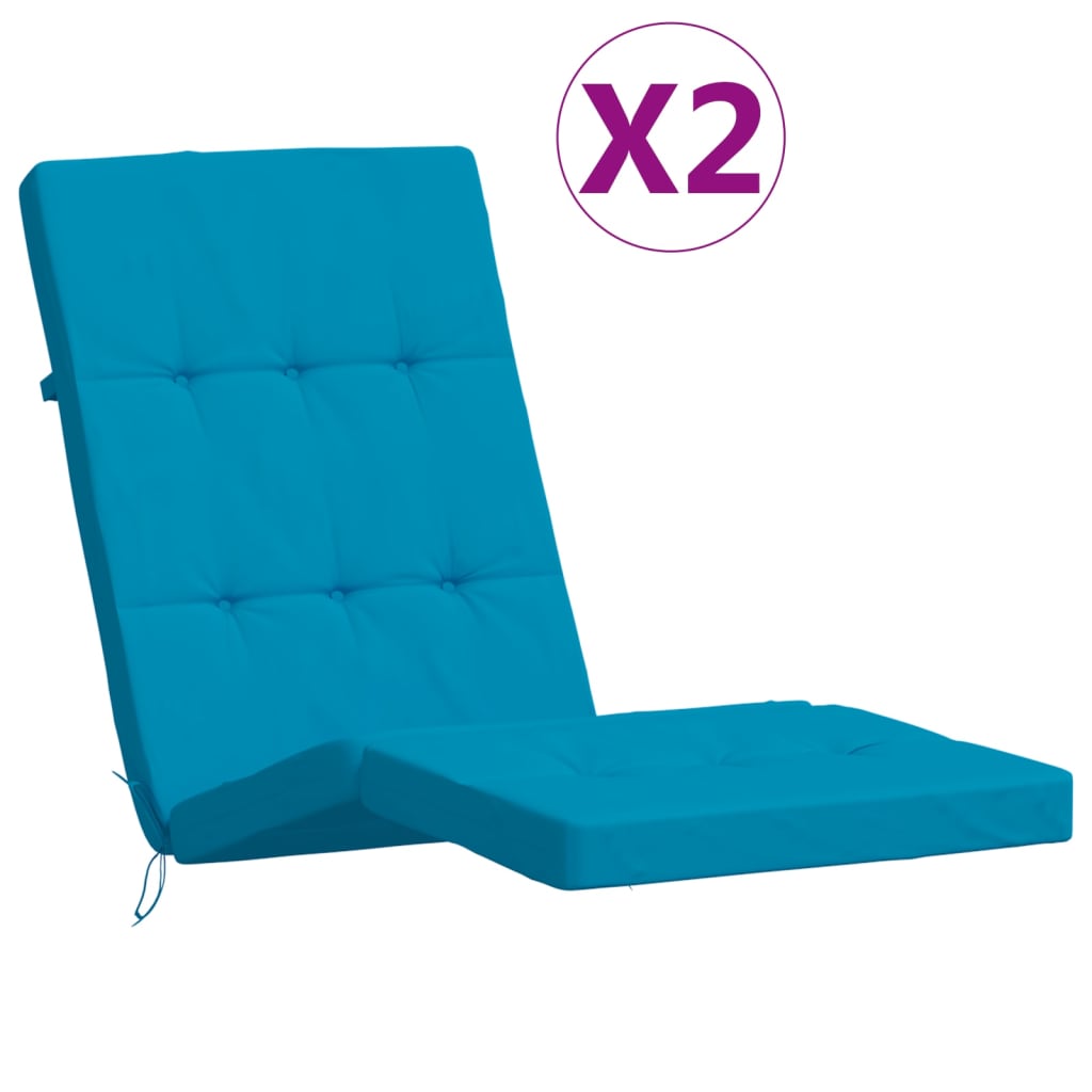 Vidaxl Terrassenstuhlkissen 2 St. Oxford Stoff hellblau
