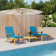 Vidaxl Terrassenstuhlkissen 2 St. Oxford Stoff hellblau