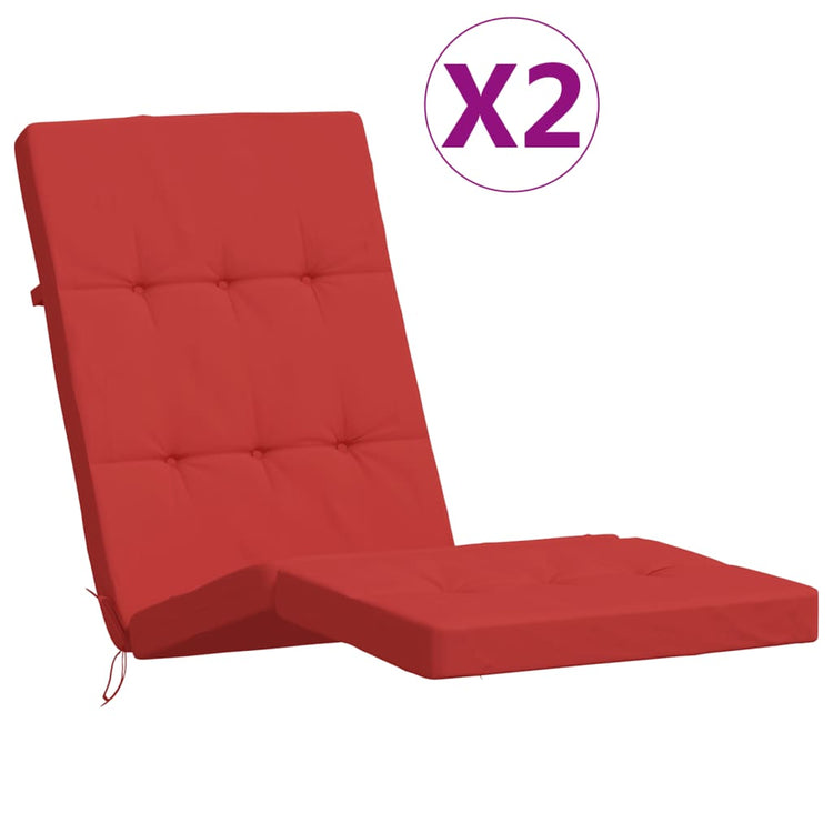 Vidaxl Terrasse Stuhlkissen 2 St. Oxford Stoff rot