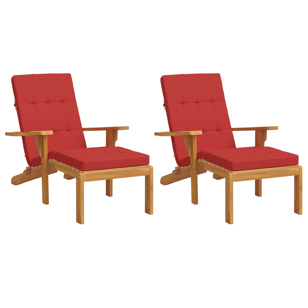 Vidaxl Terrasse Stuhlkissen 2 St. Oxford Stoff rot