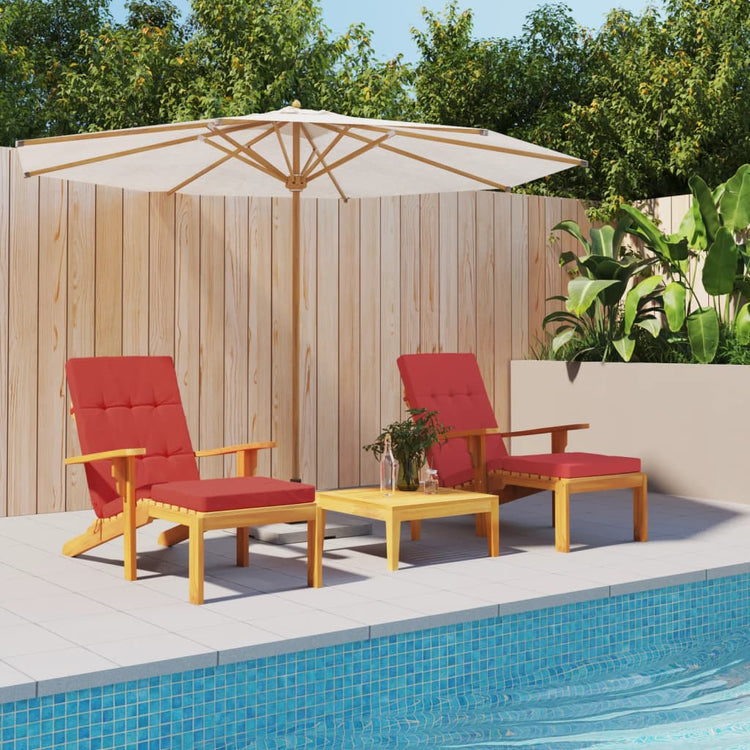 Vidaxl Terrasse Stuhlkissen 2 St. Oxford Stoff rot