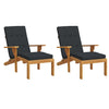 Vidaxl Terrasse Stuhlkissen 2 St. Oxford Stoff schwarz