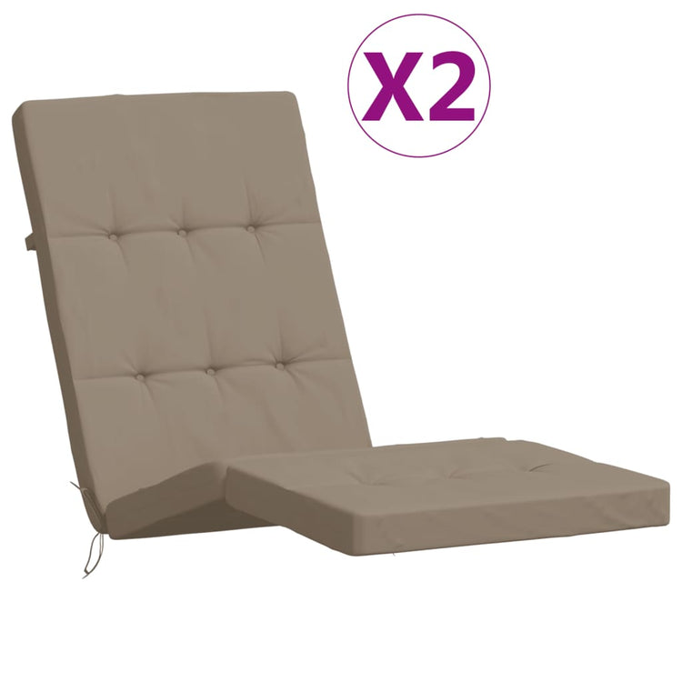 Vidaxl Patio Chair Kissen 2 St. Oxford Stofftaupe