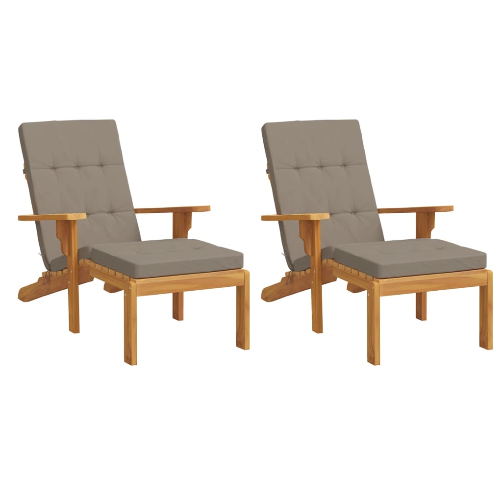 Vidaxl Patio Chair Kissen 2 St. Oxford Stofftaupe