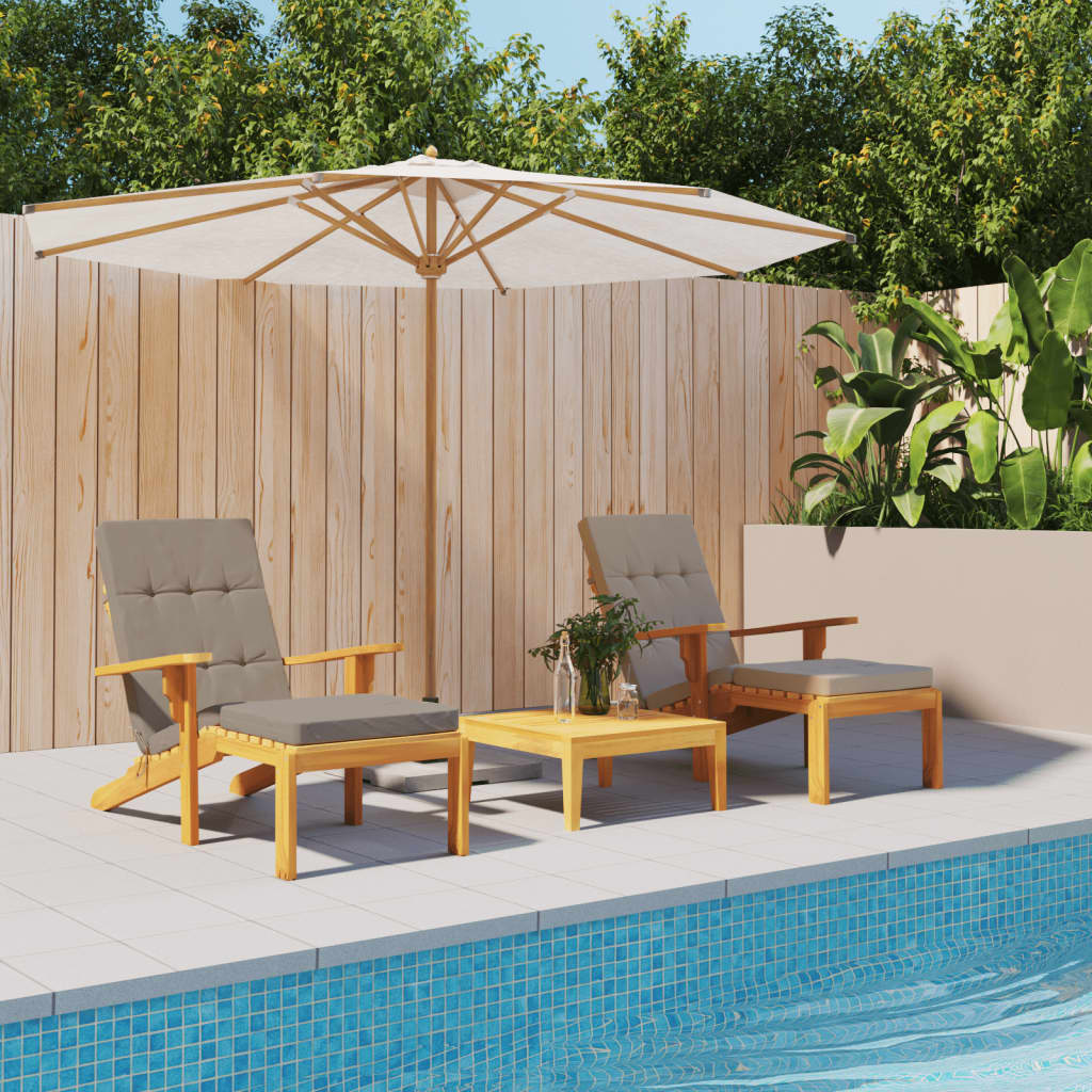 Vidaxl Patio Chair Kissen 2 St. Oxford Stofftaupe