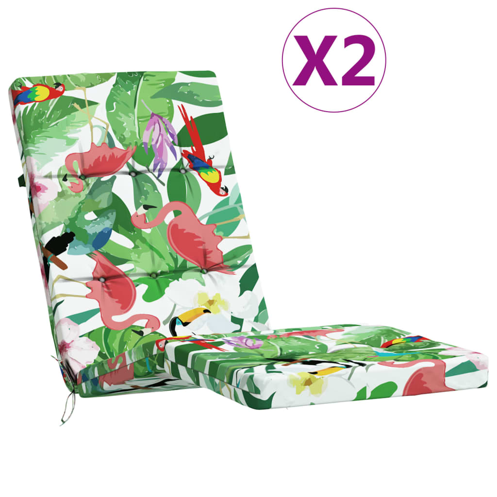 VIDAXL -Stuhlkissen 2 St. Oxford Fabric Multi -Deled