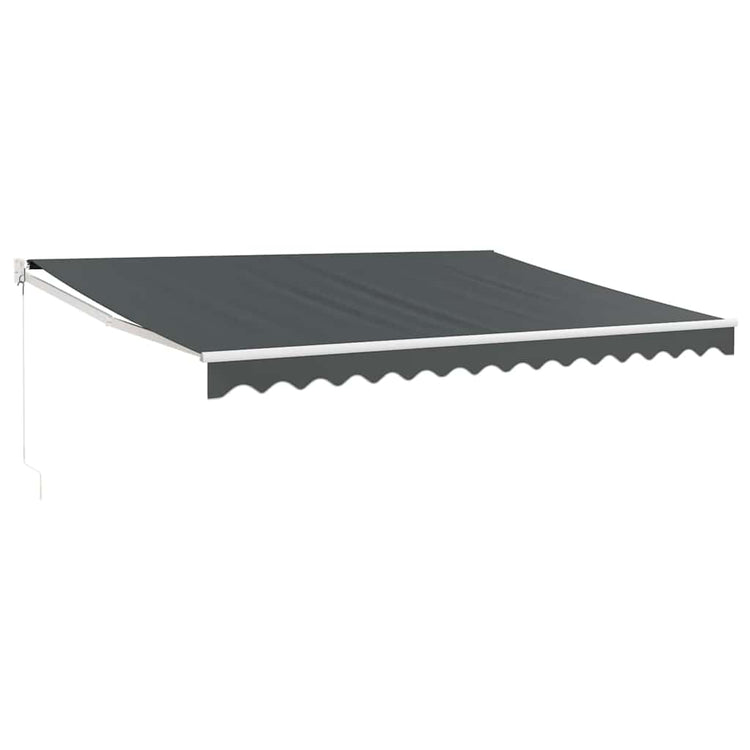 Vidaxx ausziehbare Markise 4,5x3 m Stoff und Aluminium Anthrazit