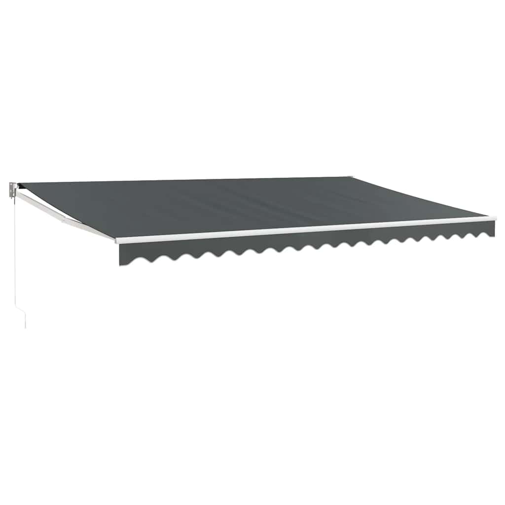 Vidaxx ausziehbare Markise 5x3 m Stoff und Aluminium Anthrazit