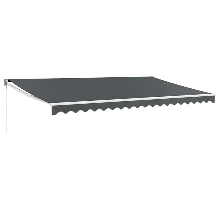 Vidaxx ausziehbare Markise 5x3 m Stoff und Aluminium Anthrazit
