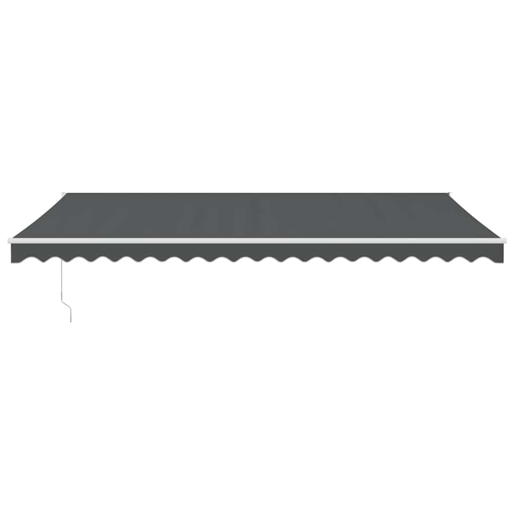 Vidaxx ausziehbare Markise 5x3 m Stoff und Aluminium Anthrazit