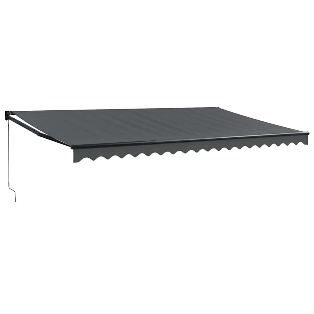 Vidaxx ausziehbare Markise 5x3 m Stoff und Aluminium Anthrazit
