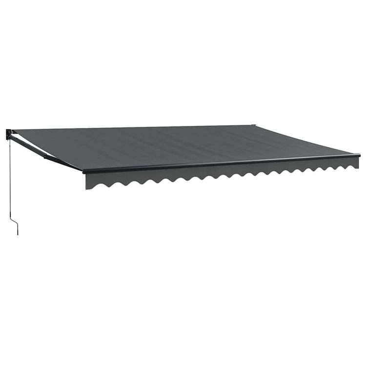 Vidaxx ausziehbare Markise 5x3 m Stoff und Aluminium Anthrazit
