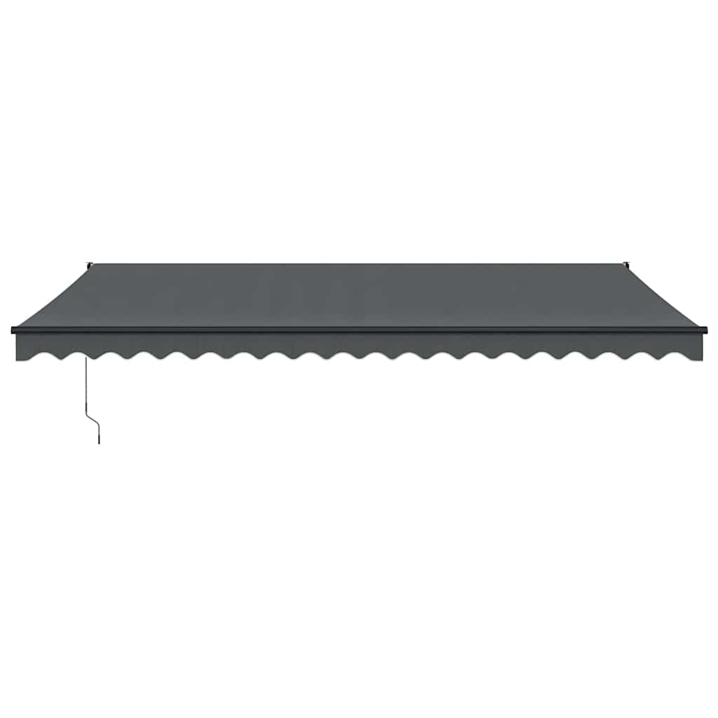 Vidaxx ausziehbare Markise 5x3 m Stoff und Aluminium Anthrazit