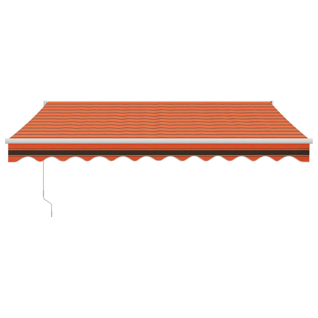 Vidaxx Markise automatisch ausziehbar 3,5x2,5 m Orange und Braun