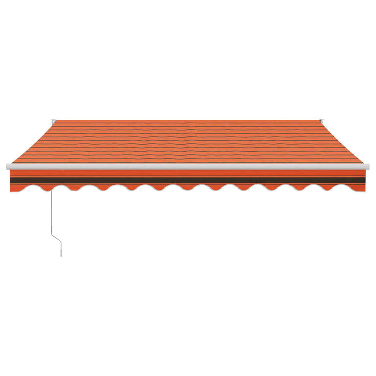 Vidaxx Markise automatisch ausziehbar 3,5x2,5 m Orange und Braun
