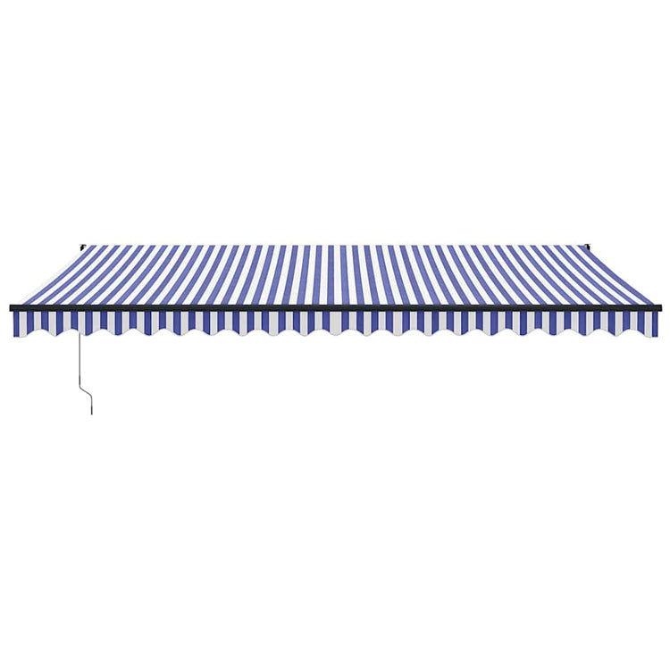 Vidaxx Markise automatisch ausziehbar 5x3 m blau und weiß