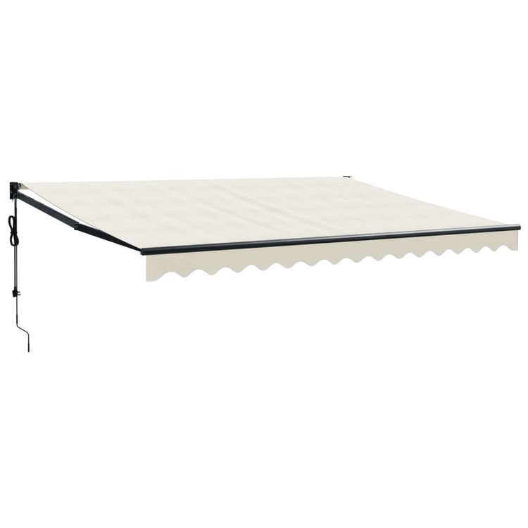 Vidaxx Markise automatisch ausziehbar 4,5x3 m cremefarben