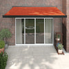 Vidaxl luifel ausziehbar 3x2,5 m Staub und Aluminiumorange und Braun