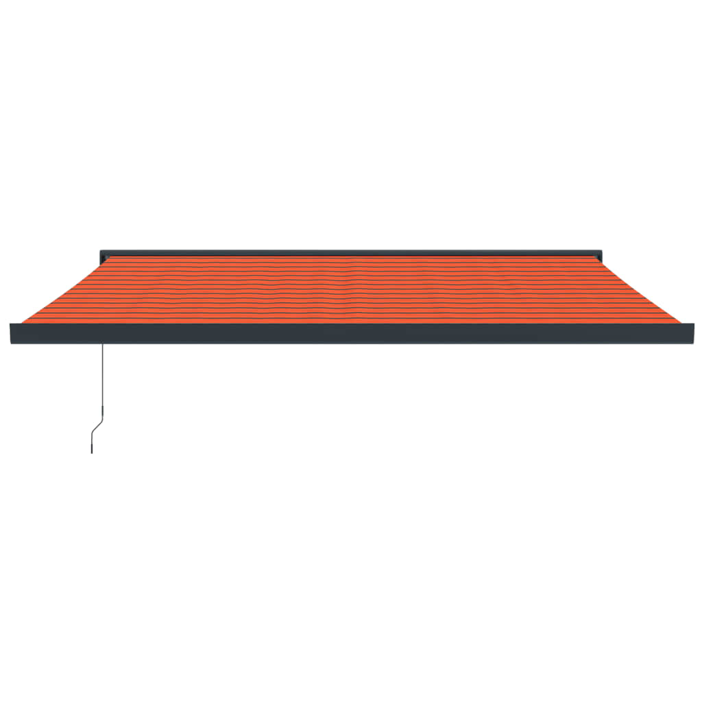 Vidaxl luifel ausziehbarer 4x3 Mststaude und Aluminiumorange und Braun