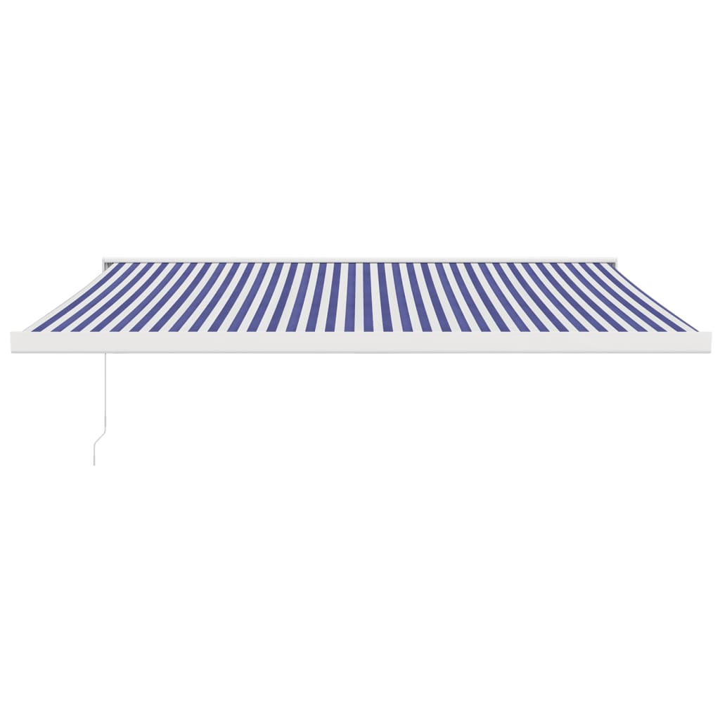 Vidaxl luifel ausziehbar 4x3 M Staub und Aluminiumblau und Weiß