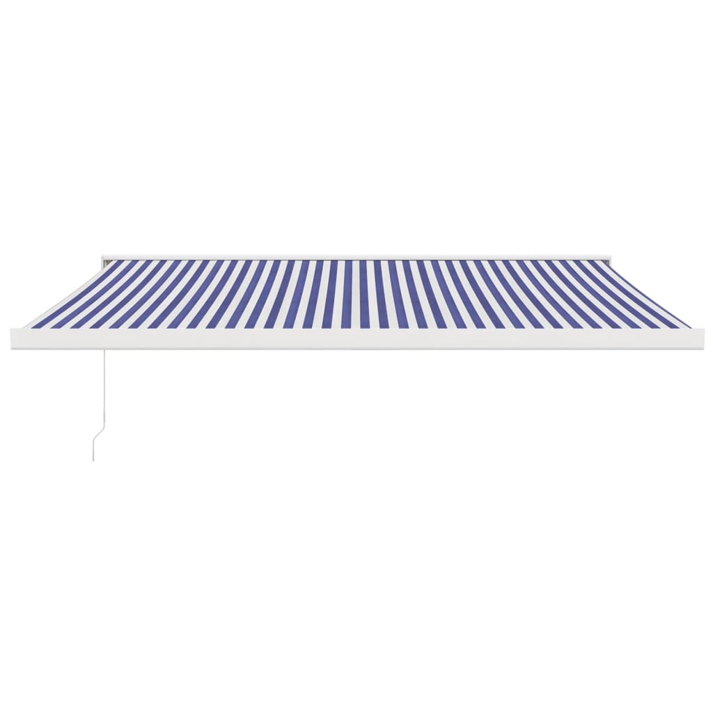 Vidaxl Laifel Ausziehbar 4,5 x 3 Maust und Aluminiumblau und Weiß