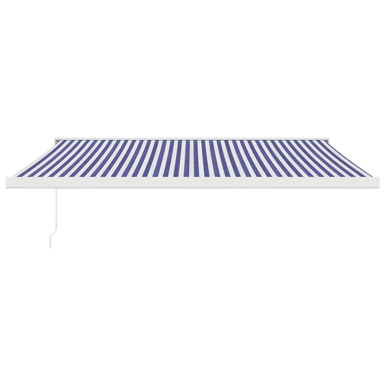 Vidaxl Laifel Ausziehbar 4,5 x 3 Maust und Aluminiumblau und Weiß