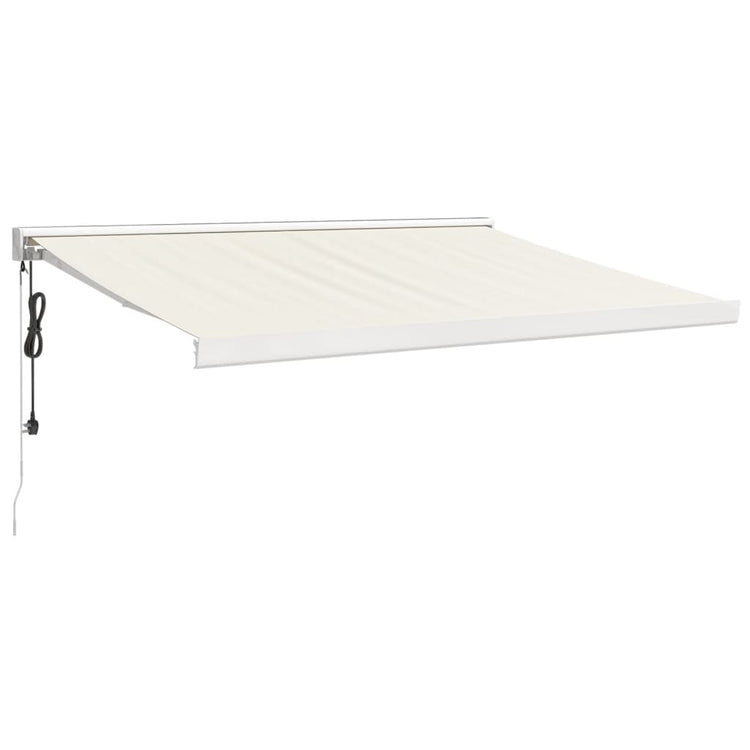 Vidaxl luifel erstreckt sich 3x2,5 m Staub und Aluminiumcreme -Colored
