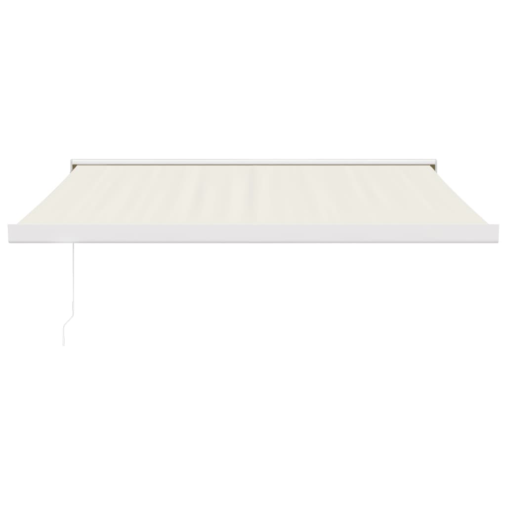 Vidaxl luifel erstreckt sich 3x2,5 m Staub und Aluminiumcreme -Colored