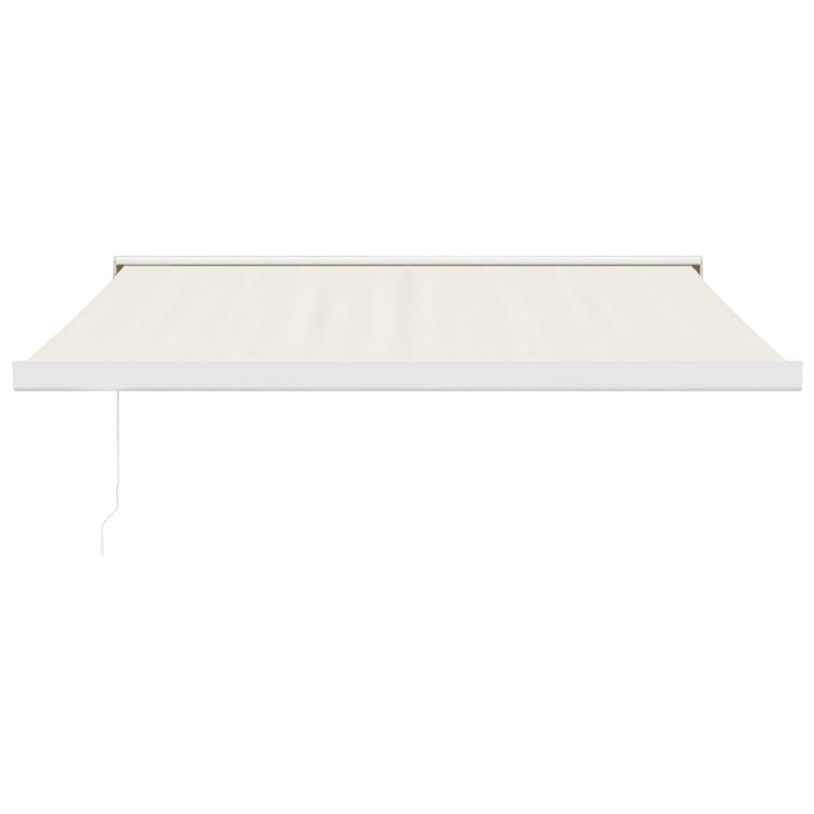 Vidaxl luifel erstreckt sich 3x2,5 m Staub und Aluminiumcreme -Colored