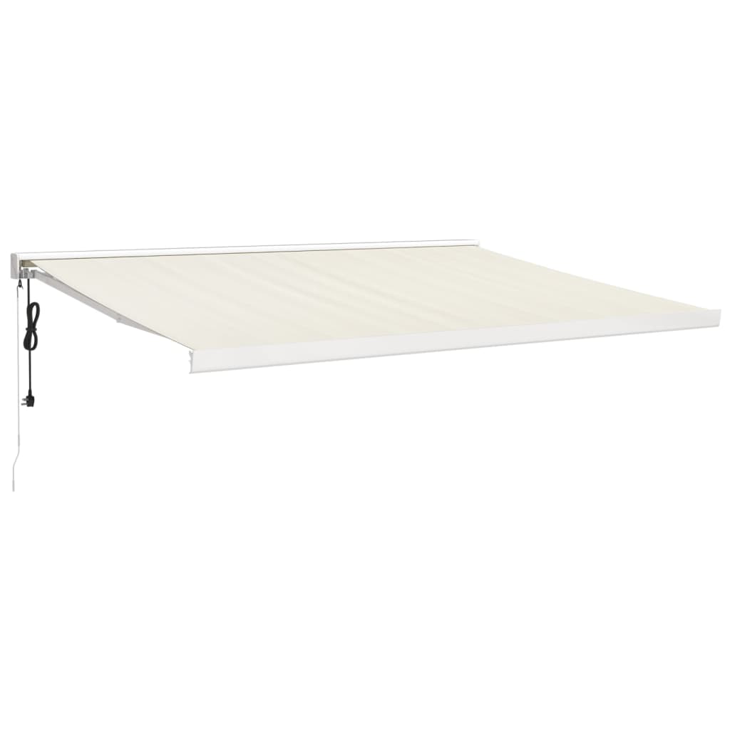 Vidaxl luifel erstreckt sich 4,5 x 3 Maust- und Aluminiumcreme -Colored