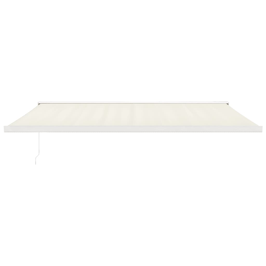 Vidaxl luifel erstreckt sich 5x3 m Staub und Aluminiumcreme -Colored