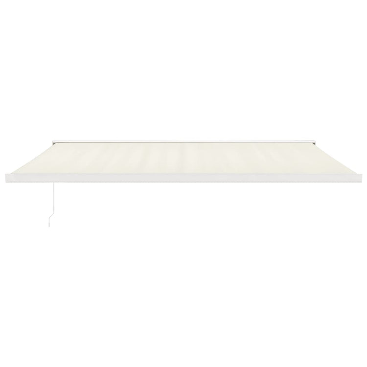 Vidaxl luifel erstreckt sich 5x3 m Staub und Aluminiumcreme -Colored