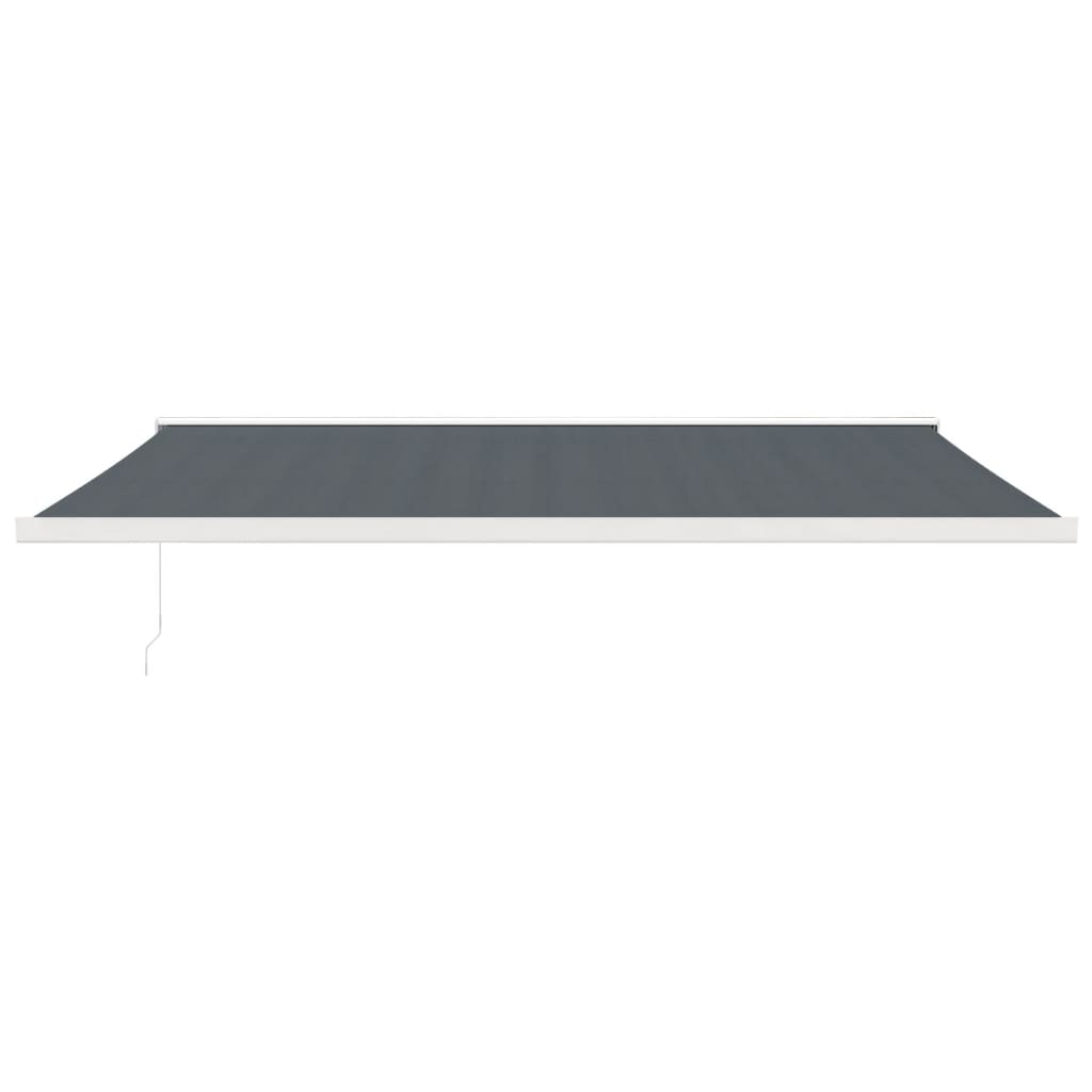 Vidaxl luifel erstreckt sich 4,5 x 3 Mst Staub und Aluminium -Anthrazit -Colored