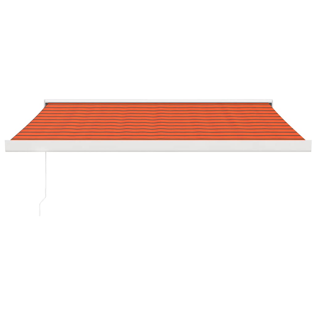 Vidaxl luifel ausziehbar 3x2,5 m Staub und Aluminiumorange und Braun