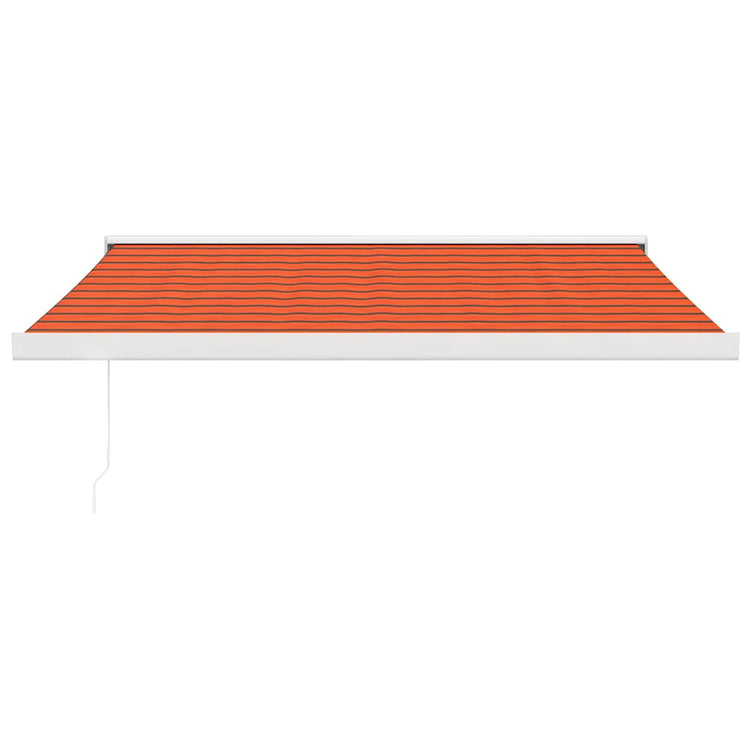 Vidaxl luifel ausziehbar 3x2,5 m Staub und Aluminiumorange und Braun