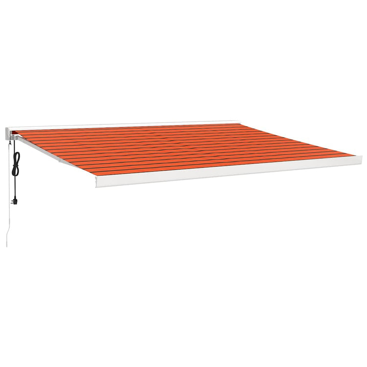 Vidaxl luifel ausziehbarer 4x3 Mststaude und Aluminiumorange und Braun