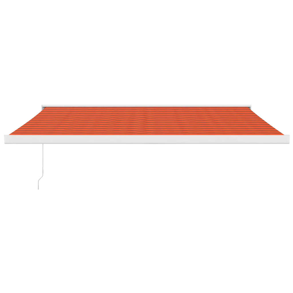 Vidaxl luifel ausziehbarer 4x3 Mststaude und Aluminiumorange und Braun