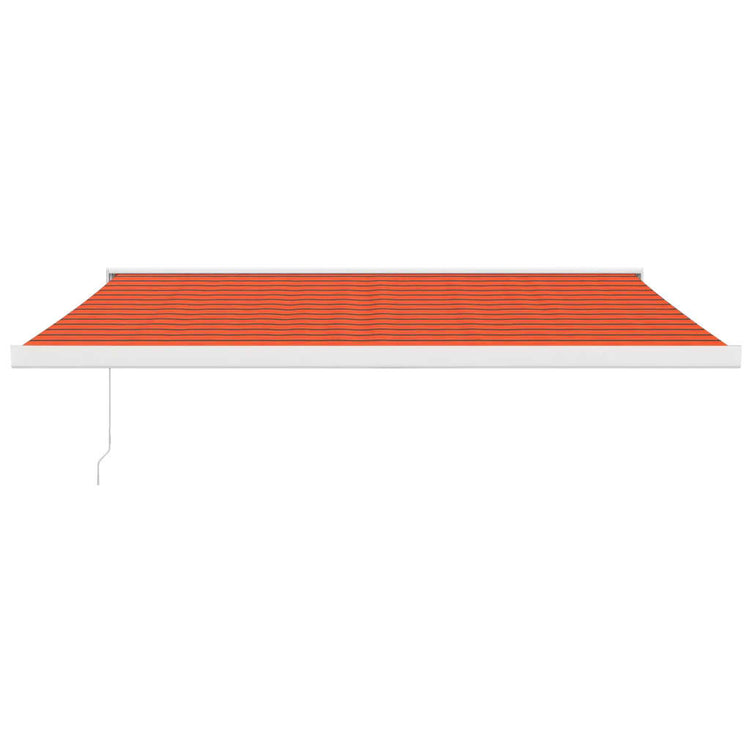 Vidaxl luifel ausziehbarer 4x3 Mststaude und Aluminiumorange und Braun