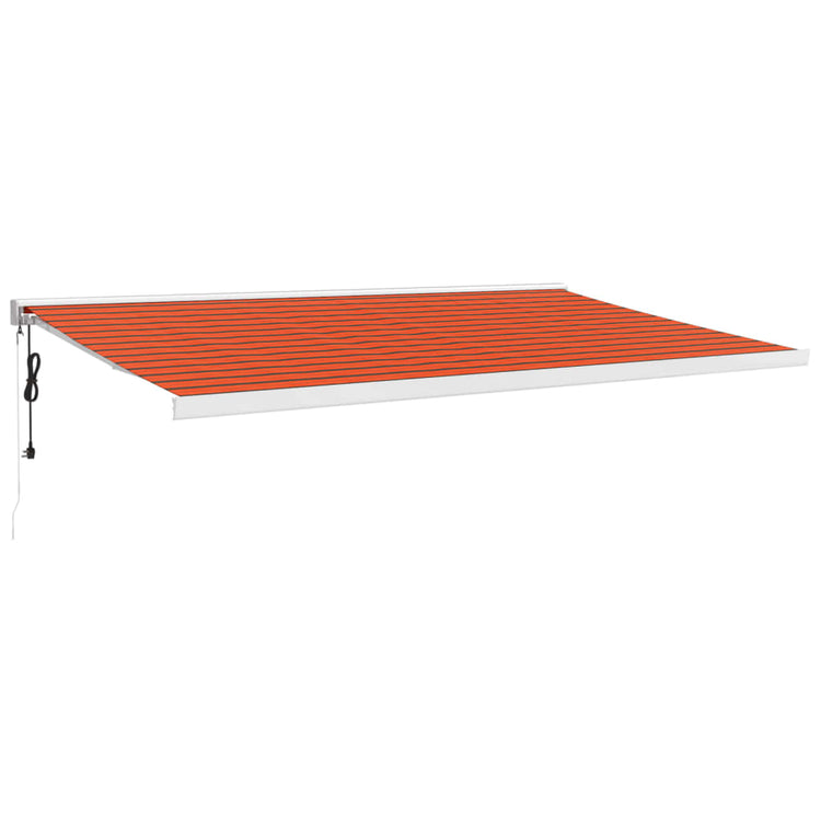 VIDAXL LUIFEL ERFEHLUNG 5X3 M DUST UND ALUMINIUM ORANGE UND BROWN