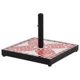 Vidaxl Parasol Foot Quadrat 12 kg Terrakotta farbig weiß - afbeelding 1