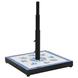 Vidaxl Parasol Foot Quadrat 12 kg blau und weiß - afbeelding 2