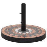 Vidaxl Parasol Fuß um 12 kg Terrakotta weiß - afbeelding 1
