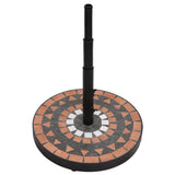 Vidaxl Parasol Fuß um 12 kg Terrakotta weiß - afbeelding 3
