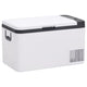 Vidaxl coole Box mit Griff 18 l Pp Pe Schwarz und Weiß